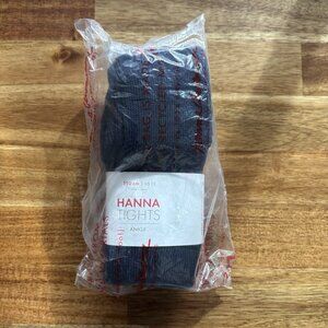 Hanna Andersson Girls Ankle Tights Blue Size 12 School Holiday Preppy Winter NEW